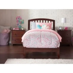 Richmond Twin Platform Bed In Walnut - Walnut - Twin -Furniture Kids Store a3b8d847 8cf0 4fd3 b104 dc451c9c5b91