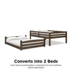 Avenue Greene Nola Full-Over-Full Floor Bunk Bed - Mocha - Full -Furniture Kids Store a5fc9e37 8b02 4fe9 99c1 8c09232aa8c8