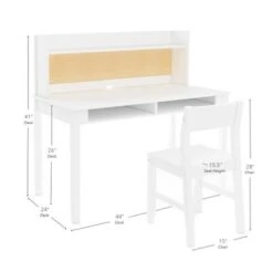 Martha Stewart Kid's Desk With Hutch And Chair - Grey -Furniture Kids Store aac10bca e81c 414c bf3f 50b85661a493