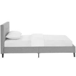 Copper Grove Silistra Twin-size Light Grey Fabric Platform Bed With Tufted Headboard -Furniture Kids Store ac5c84e8 a743 49a2 a3c4 4e8a5706d586