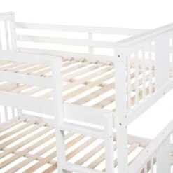 Nestfair Full Over Full Bunk Bed With Ladder - White 32 Nestfair Full Over Full Bunk Bed With Ladder - White -Furniture Kids Store ae9fa9c2 0170 48b9 972e b2899fe55cfd