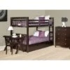 Hillsdale Pulse Full Over Full Bunk With Trundle, Chocolate - Chocolate - Full -Furniture Kids Store aee9722a 9ad4 45fb ab40 a53b3e9fdc31