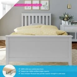 Max And Lily Twin Size Platform Bed - White 36 Max And Lily Twin Size Platform Bed - White -Furniture Kids Store b240fe6a b0cd 4125 8c96 e0b15168f249