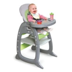 Badger Basket Envee II Baby High Chair With Playtable Conversion - Pink/White -Furniture Kids Store b6f3ff44 6a80 48d3 b076 64745864c605