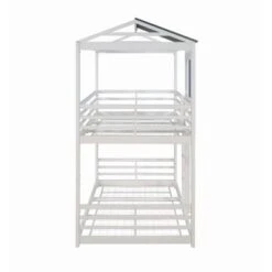 Coaster Furniture Belton White House-themed Twin Over Twin Bunk Bed - White - Twin -Furniture Kids Store bb81a734 09f7 4545 9774 9cd44c61eb14
