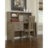 Highlands Desk With Hutch And Chair, Driftwood - 48H X 48.75W X 23.75L - Driftwood -Furniture Kids Store bc62e080 d349 4ea3 b04b be56e5b1727d