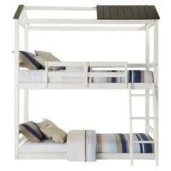 Taylor & Olive Sitka Weathered White Twin-over-Twin Bunk Bed - Twin -Furniture Kids Store be502b90 1562 4bc3 9373 c1359c4eb5d9