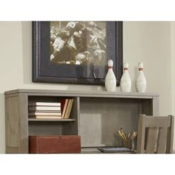 Highlands Desk Hutch, Driftwood - 18H X 48.75W X 10.5L - Driftwood