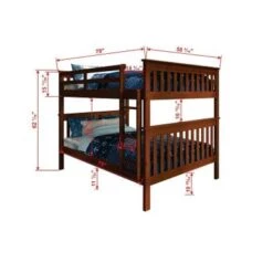 Espresso Full Over Full Mission Bunk Bed With Drawers Or Twin Trundle - Full - With Drawers -Furniture Kids Store c5bc8fcc d964 45d8 8971 42d53f608c9c