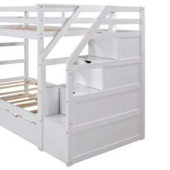 Merax Twin Over Twin Stair Bunk Bed With Storage Ladder And Trundle - Espresso -Furniture Kids Store c5e83c7d 828b 436c b2b8 0701addc8d6f
