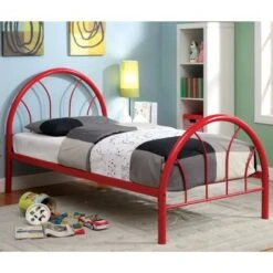 Hind Contemporary Full Metal Double Arch Platform Kid Bed By Furniture Of America - Silver -Furniture Kids Store c66a64fb b1a1 4b20 903b d13f6a5c0b9e