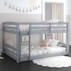 Avenue Greene Nola Full-Over-Full Floor Bunk Bed - Mocha - Full -Furniture Kids Store c68c9b4c 6cba 482f 85d0 56b03e2979ba