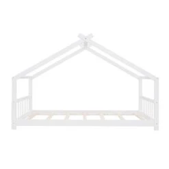 Nestfair House Bed Wood Bed For Kids - Espresso - Twin -Furniture Kids Store c9f43e6a af45 473a be7a ab639cdf3424