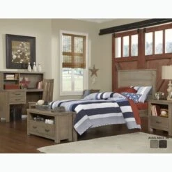 Highlands Collection Alex Driftwood Panel Twin Bed - Grey - Twin -Furniture Kids Store ca1a9d4e 7b1e 4c7a a8fb f7e67f60fe62