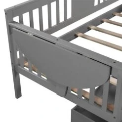 Merax Twin/Full Daybed With Two Drawers, Wood Slat Support - Grey - Twin -Furniture Kids Store cf66f12b 3b81 41d5 9ca1 3290465e7ec7
