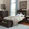 Hillsdale Kids And Teen Highlands Wood Bookcase Twin Bed, Espresso - Twin - Espresso -Furniture Kids Store d0a02267 0ff2 4845 9960 9e694352caf1