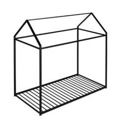 Nestfair Twin Size Metal Platform Bed House Bed - Silver -Furniture Kids Store d3bf68f3 5fac 4c87 8bcb c4817c0cfebe