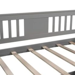 Merax Twin/Full Daybed With Two Drawers, Wood Slat Support - Grey - Twin -Furniture Kids Store d50fd608 05c1 411b bdcb 5106b44af175