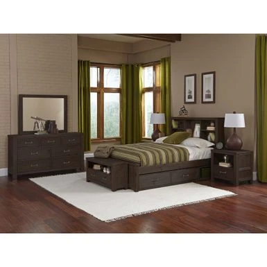 Hillsdale Highlands Full Bookcase Bed With Two Storage Units, Espresso - Espresso - Full 4 Hillsdale Highlands Full Bookcase Bed With Two Storage Units, Espresso - Espresso - Full - Image 2