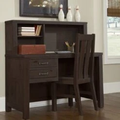 Hillsdale Highlands Espresso Desk & Hutch - Expresso