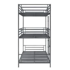 Coaster Furniture Maynard Gunmetal Metal Triple Twin Bunk Bed - Gunmetal - Twin -Furniture Kids Store de7b4770 5a35 4e9a 9ad9 63c60f206620