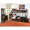 Hillsdale Pulse Twin Over Twin Bunk With Storage, Chocolate - Chocolate - Twin -Furniture Kids Store de8065fc 19fa 40bc a429 4e3ed04552ba
