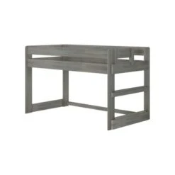 Max And Lily Farmhouse Twin-Size Low Loft Bed - Barnwood Brown -Furniture Kids Store e0149d72 a970 47e2 9e0c 3dd233c11d4a