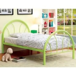 Hind Contemporary Full Metal Double Arch Platform Kid Bed By Furniture Of America - Silver -Furniture Kids Store e22d3295 d0f0 4367 885c 05e0eeec0899