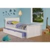 Donco Kids White Sleigh Bed With Trundle - Twin With Twin Trundle -Furniture Kids Store e61b0499 60b3 4fc9 814f e87c062fa49e