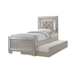 Silver Orchid Odette Glamour Youth Twin Platform W/ Trundle 4-piece Bedroom Set - Champagne - Twin -Furniture Kids Store e734f906 50d9 42c9 ba93 90bde927f200