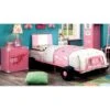 Feln Modern Metal 2-Piece Upholstered Racing Bed With Nightstand Set By Furniture Of America - Pink -Furniture Kids Store e79a62bc 060b 40a4 8bcc 52276b12e3e7