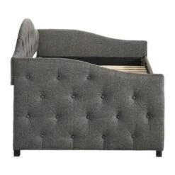 Upholstered Twin Daybed With Trundle - Beige -Furniture Kids Store e969559b b4d2 4cb8 99aa 4c16e130e36d