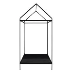 Nestfair Twin Size Metal Platform Bed House Bed - Silver -Furniture Kids Store eee9a865 b6dd 4a2f 8a84 2b38ddfae476