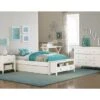 Hillsdale Pulse Full Platform Bed With Trundle, White - White - Full