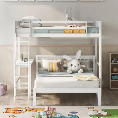 Merax Twin Low Loft Bed With Storage Steps And Desk, Drawers - Espresso 15 Merax Twin Low Loft Bed With Storage Steps And Desk, Drawers - Espresso - Image 13