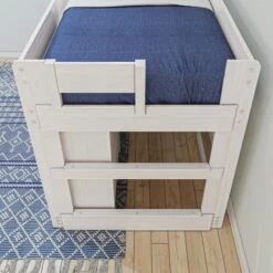 Max And Lily Farmhouse Twin Low Loft With Dresser And Bookcase - White Wash -Furniture Kids Store f5e746c5 c4c3 4e96 b417 47d9987cf8d2