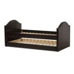 Baxton Studio Dorus Faux Leather Upholstered Daybed With Guest Trundle Bed - Twin Daybed-White -Furniture Kids Store f73655c0 959b 4e11 91c9 d2a29b532b2a