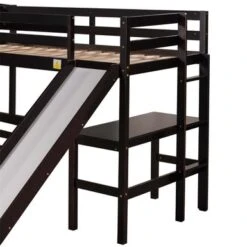 Merax L-shaped Twin Over Full Bunk Bed With Twin Size Loft Bed, Desk, Slide - Espresso 28 Merax L-shaped Twin Over Full Bunk Bed With Twin Size Loft Bed, Desk, Slide - Espresso -Furniture Kids Store f7f9b1f5 d70d 4d78 b6ef cfe12e527444