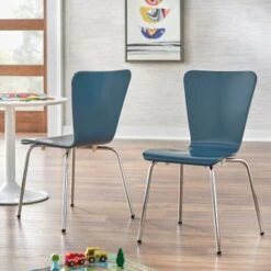 Simple Living Pisa 3-piece Kids Table And Chair Set - White/Charcoal Grey -Furniture Kids Store f895de91 c043 4730 9046 4d3300c26f7a