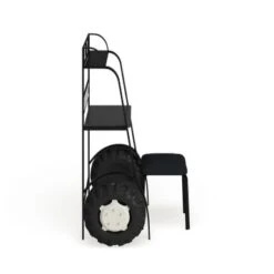 Siln Contemporary Black Metal 2-piece Racing Writing Desk Set With USB Ports By Furniture Of America - Black -Furniture Kids Store f9b4e999 e753 47df 8a0f 9ee10540e118