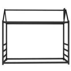 Nestfair Twin Size House Platform Bed With Roof - Black -Furniture Kids Store fdef16e6 60c0 4eee 8da3 3793e10659bc